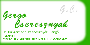 gergo cseresznyak business card