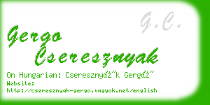 gergo cseresznyak business card